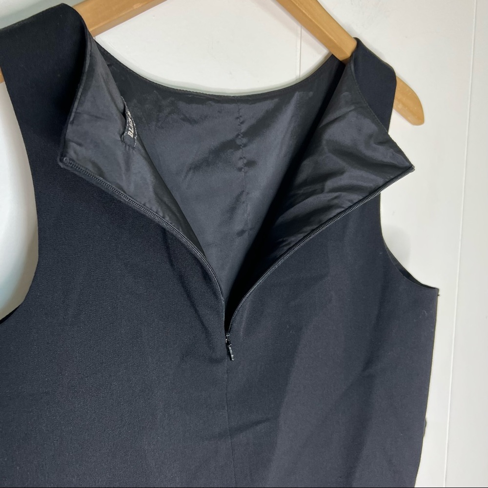 Black Halo Sanibel Crop Top Sz 6 Zipper back - Picture 3 of 6